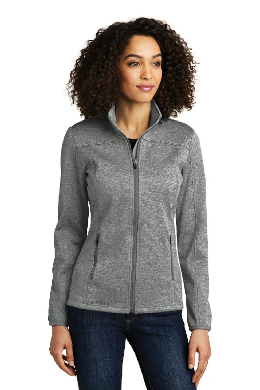 Eddie Bauer Womens StormRepel Water Resistant Full Zip Jacket - Heather Grey