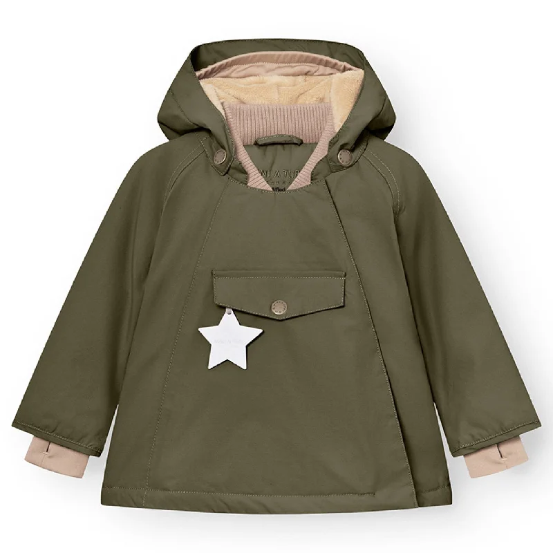 Mini A ture Olive night Wang Fleece Winter Jacket