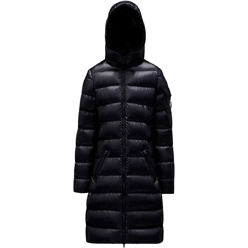 Moncler Navy Moka Long Coat