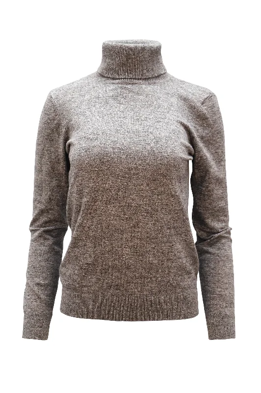 Calvin Klein Turtleneck Sweater in Grey Rayon