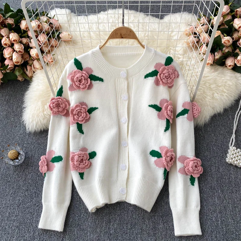 Cute Cardigan Long Sleeve Sweater     S2548