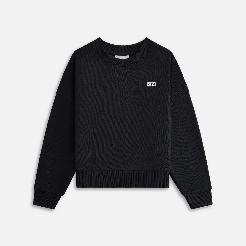 Kith Kids Long Sleeve Nelson Crewneck - Black