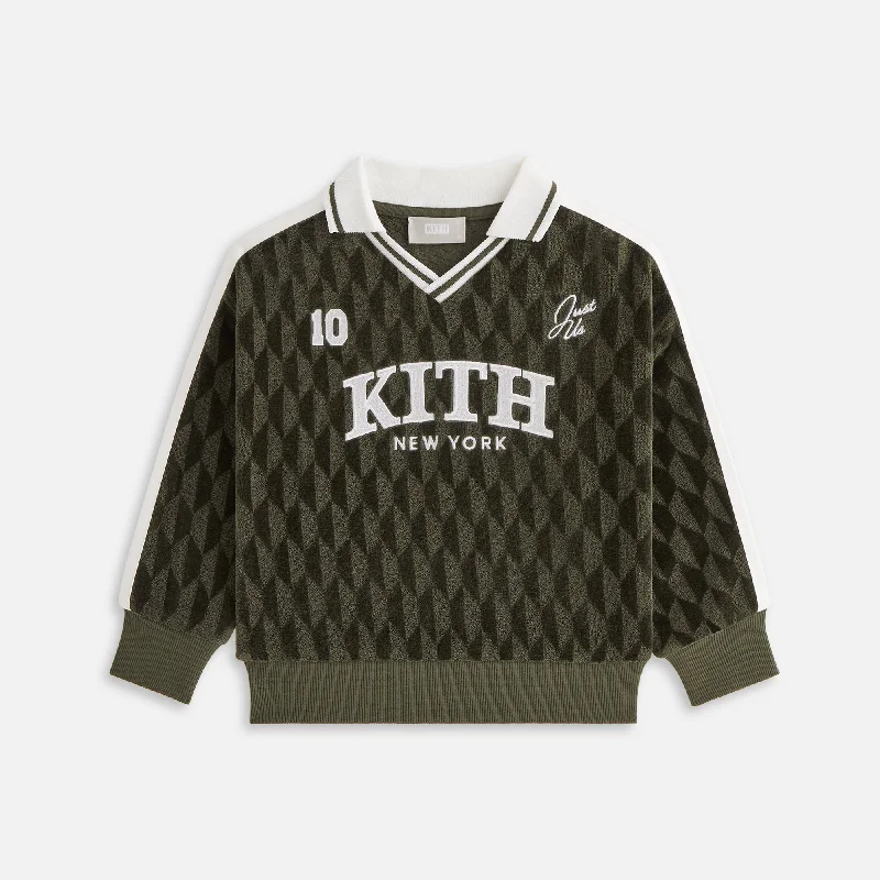 Kith Kids Velour Soccer Sweatshirt - Cypress