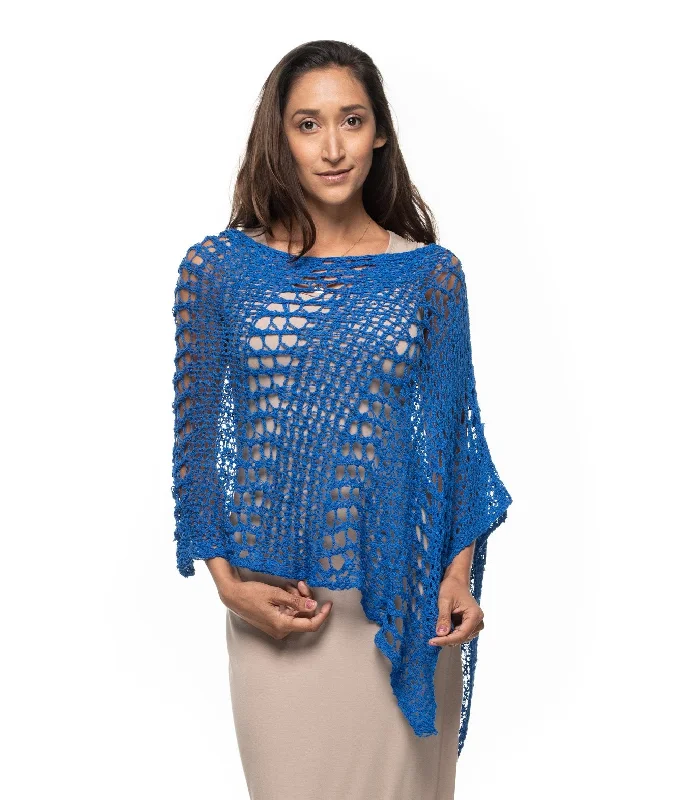 Big Hole Poncho Blue