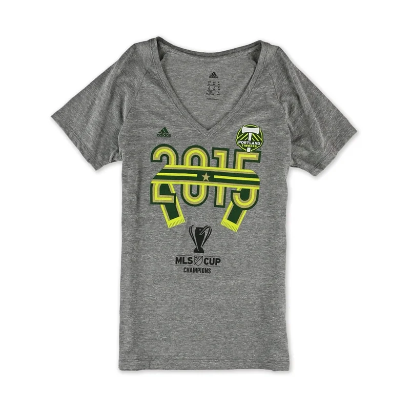 Adidas Womens 2015 MLS Cup Champion Graphic T-Shirt, Grey, Medium