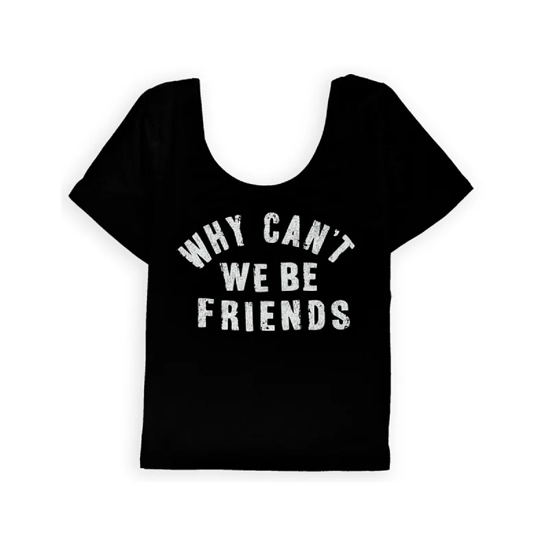 Aeropostale Womens Why Can't We Be Friends Graphic T-Shirt