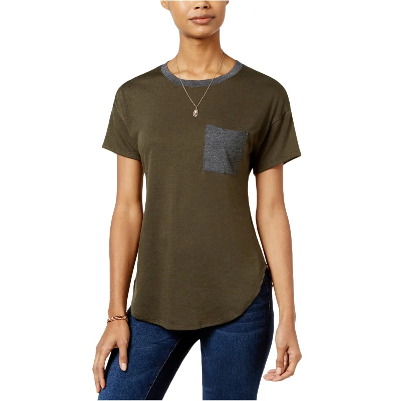 Belle Du Jour Womens Contrast Basic T-Shirt