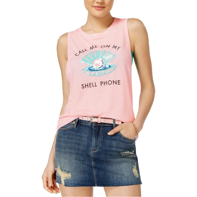 Freeze CMI Inc. Womens Call Me Embellished T-Shirt, Pink, Small