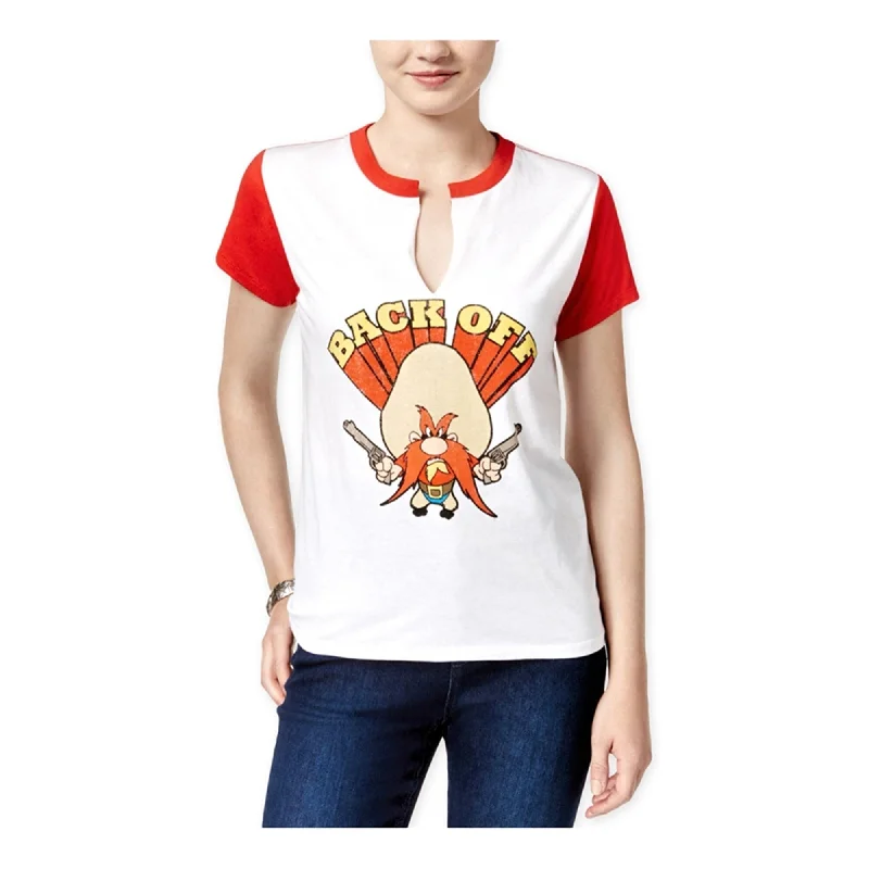 Freeze CMI Inc. Womens Yosemite Sam Graphic T-Shirt, White, X-Small