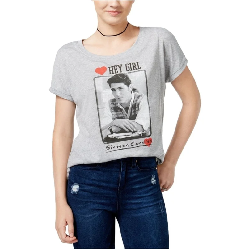 Hybrid Womens Sixteen Candles Graphic T-Shirt, Grey, X-Small