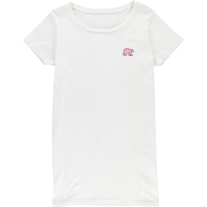 Mama Bear Womens Logo Printed Basic T-Shirt, White, X-Large