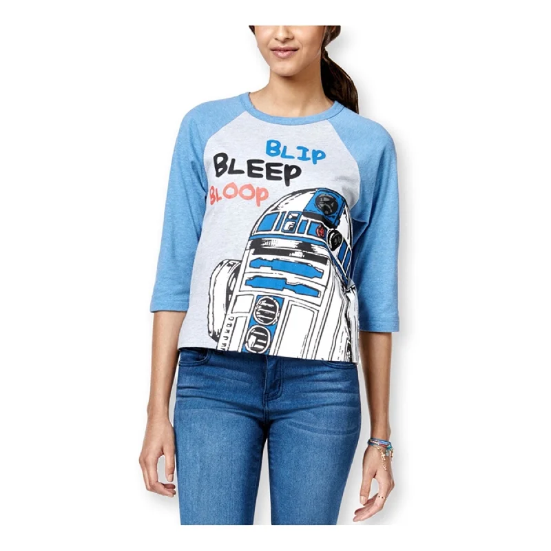 Mighty Fine Womens Artoo Baseball Graphic T-Shirt