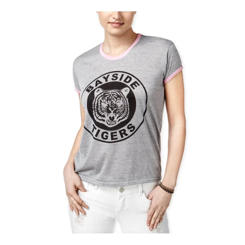 Mighty Fine Womens Bayside Tigers Ringer Graphic T-Shirt