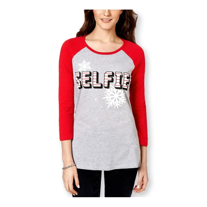 Pretty Rebellious Clothing Womens Selfie Baseball Graphic T-Shirt