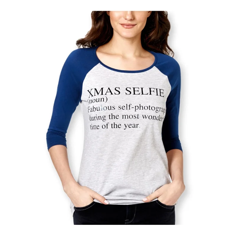 Pretty Rebellious Clothing Womens Xmas Selfie Graphic T-Shirt