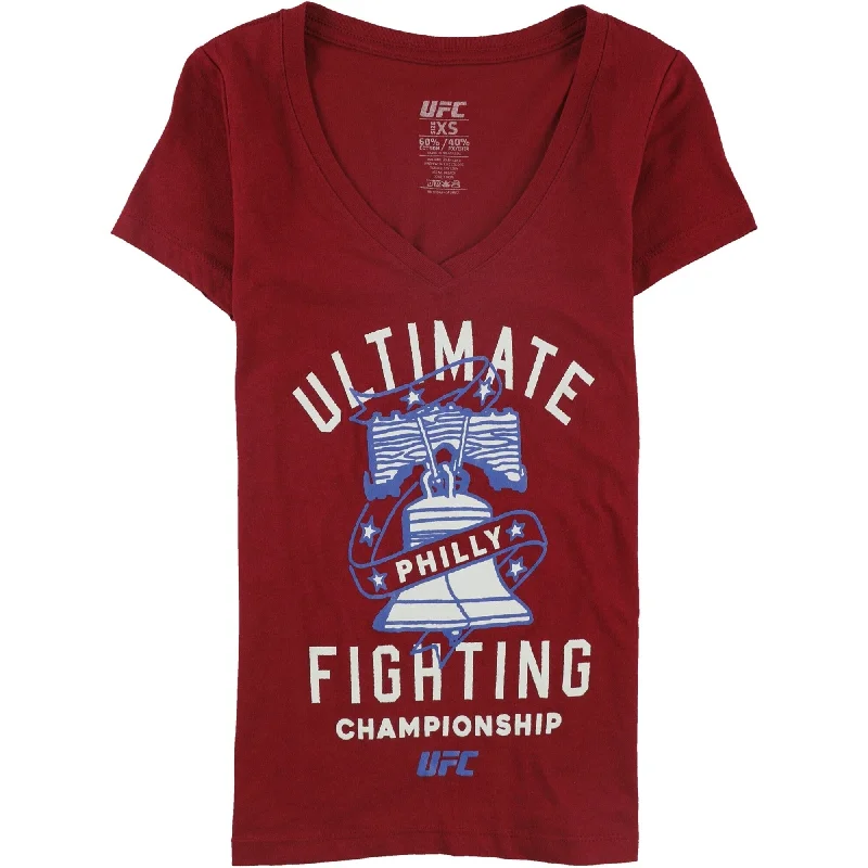 UFC Womens Philly Graphic T-Shirt, Red, X-Small