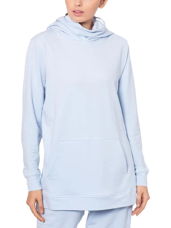 Betsy & Adam Women's Side Zipper Pullover Hoodie Blue Size X-Small