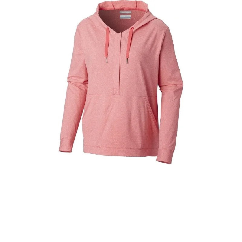 Columbia Women's Pfg Reel Relaxed Hoodie Pink Size Extra Small