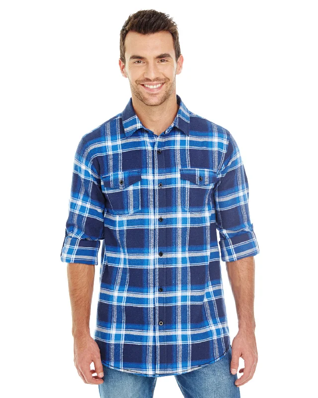 Burnside B8210 Men's Plaid Flannel Shirt