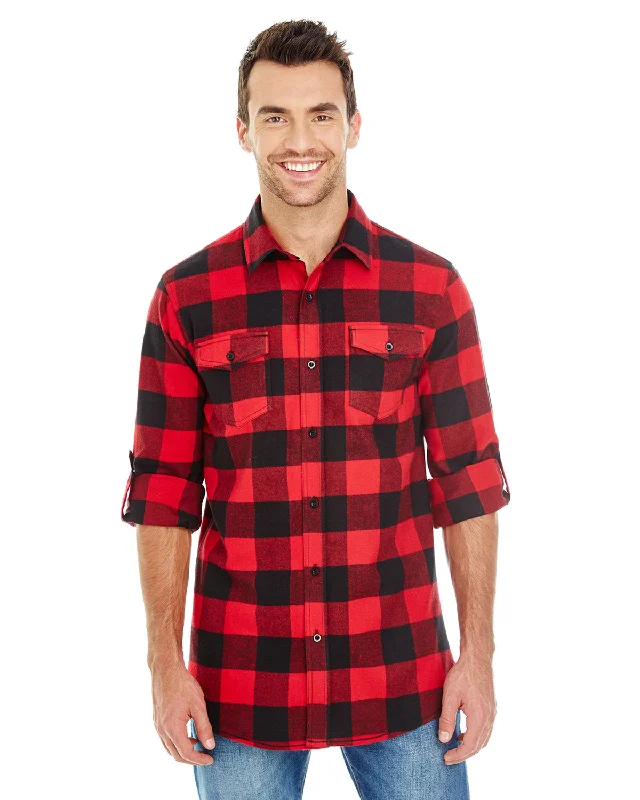 Burnside B8210 Men's Plaid Flannel Shirt