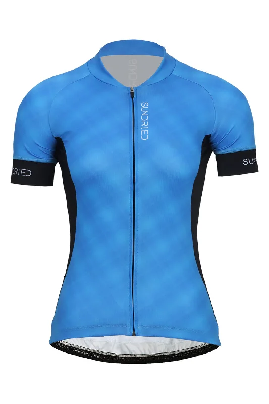 Sundried Plaid Women's Short Sleeve Training Cycle Jersey