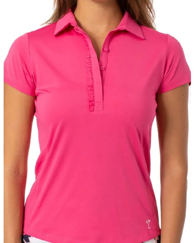 Golftini Short Sleeve Ruffle Polo (Multiple Colors)