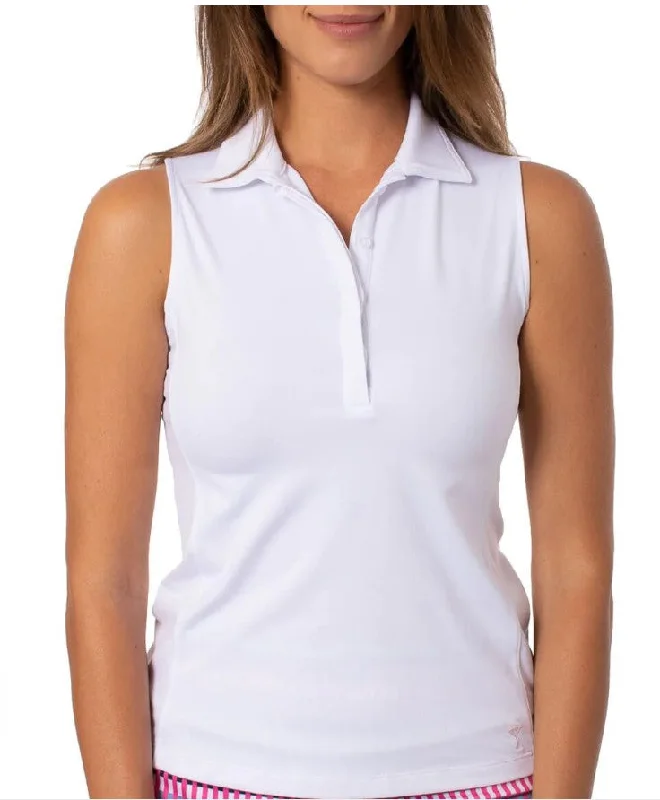 GOLFTINI SLEEVELESS CONTRAST FABULOUS POLO (MULTIPLE COLORS)