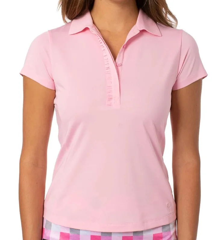 Golftini Short Sleeve Ruffle Polo