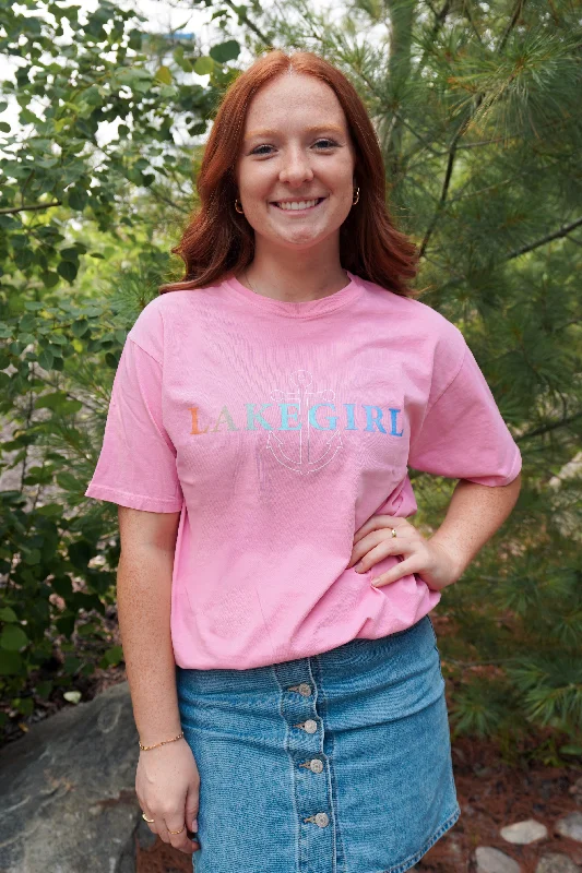 Lakegirl Ringspun Short Sleeve in Hot Pink