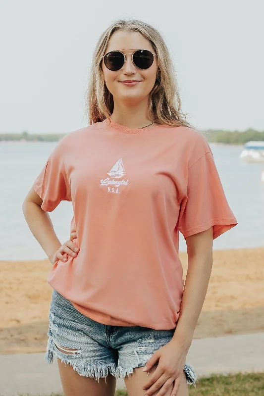 Lakegirl Ringspun Short Sleeve in Melon