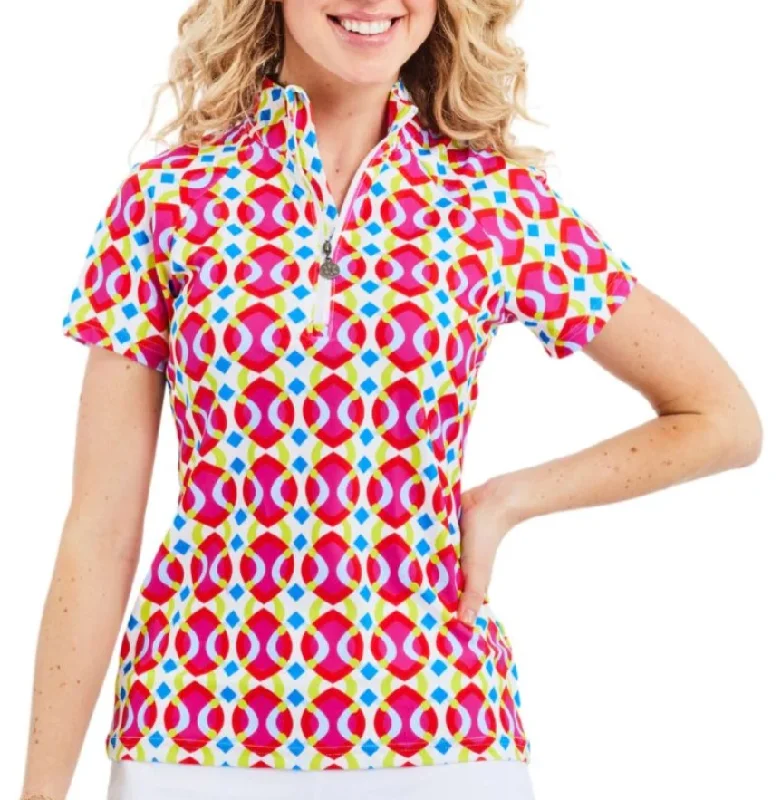 Tzu Tzu Lucy Bizaar Short Sleeve Polo