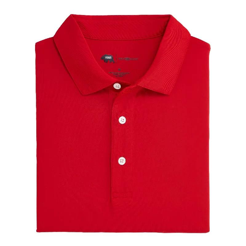 Solid Performance Polo - Red