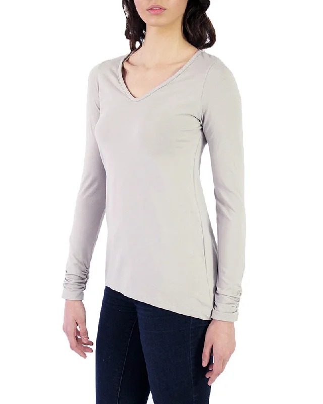 Pima Hi Low V-Neck