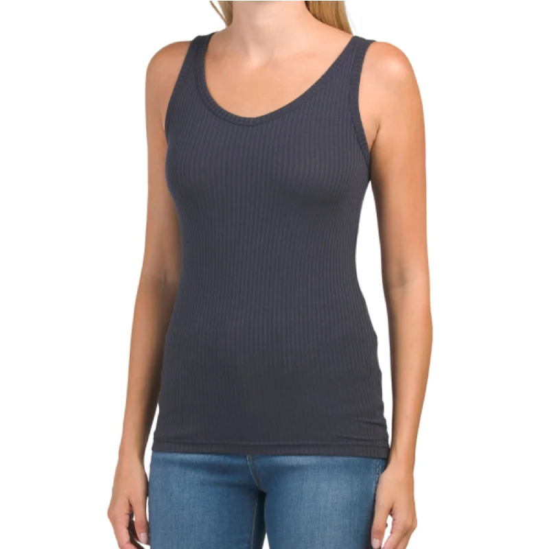 Rachel Zoe V-neck Ribbed V-neck Tank Top